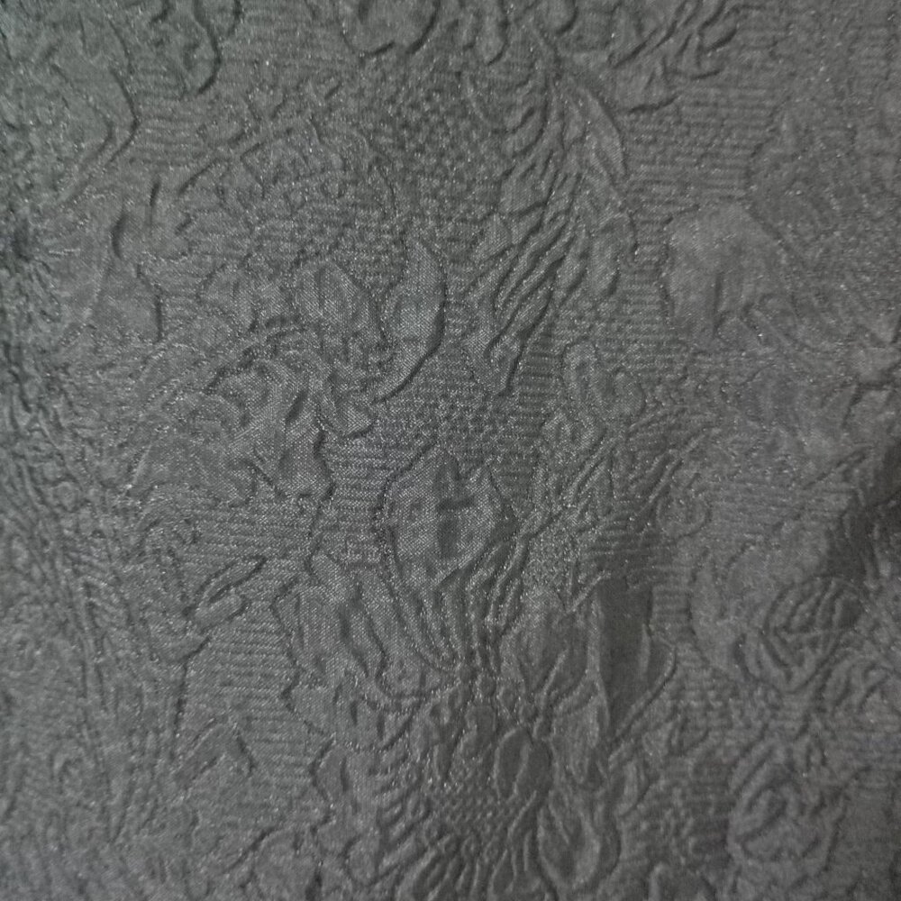 Simonett Beya Dress Black Size S Puff Sleeve Textured Fabricv Womens - Picture 9 of 11